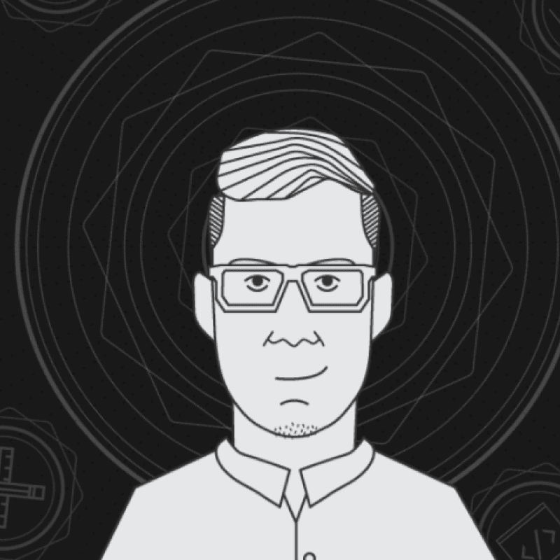Illustrated portrait from a portfolio design